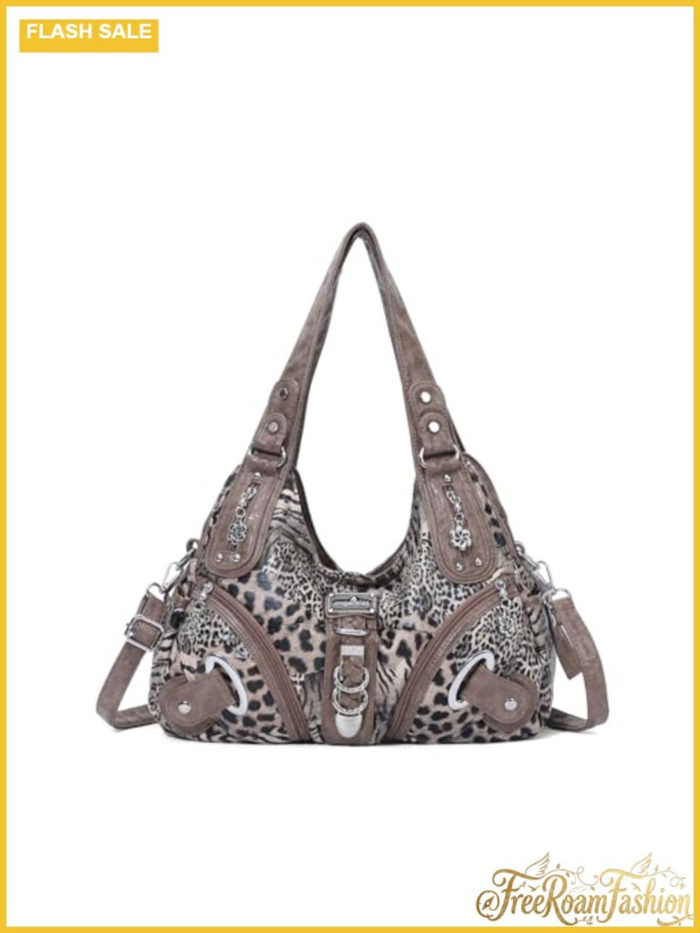 Hobo Shoulder Bag Washed PU Leather Convertible Backpack Style Large Purse